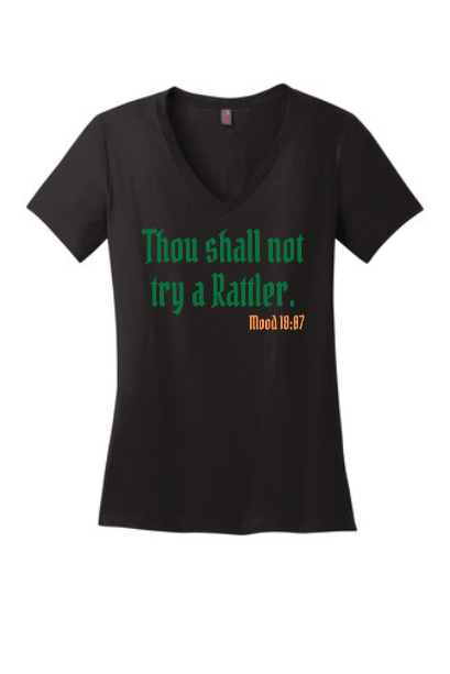 Thou Shall Not Try a Rattler - short sleeved shirt